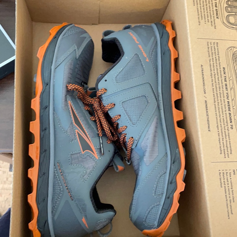 Altra Gray and Orange Athletic Shoes